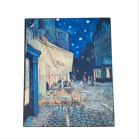 Vincent Van Gogh - Cafe Terrace at Night 12×10 Inch Vintage 1970's Wall Art - Picture 1 of 8